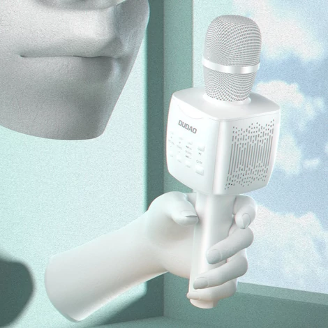 Dudao vezeték nélküli karaoke mikrofon, Bluetooth 5.0, fekete (Y16S)