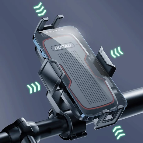 Dudao kerékpáros kormányra szerelhető telefontartó, fekete (F7PRO)