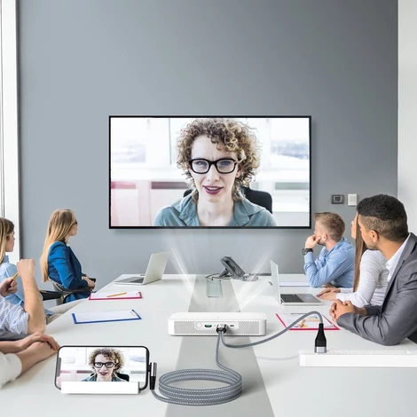 Joyroom Lightning – HDMI 4K@60Hz adapter kébel képernyőtükrözéshez, szürke (SY-35L1)