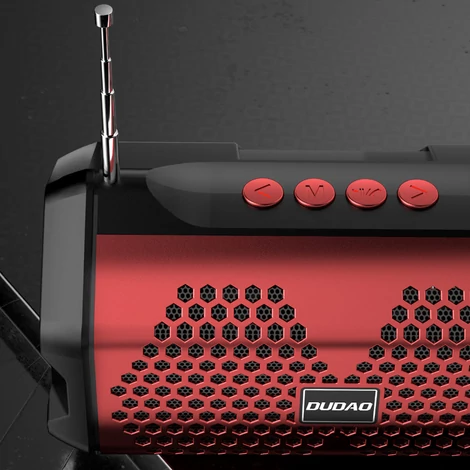 Dudao vezeték nélküli Bluetooth 5.0 hangszóró, 3W, 500mAh, rádió, fekete (Y9s-black)