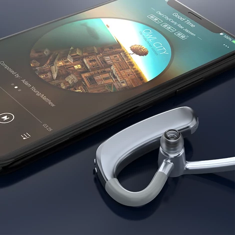 Dudao U4XS Business Headset, vezeték nélküli, Bluetooth 5.0 fülhallgató, szürke (U4XS-gray)