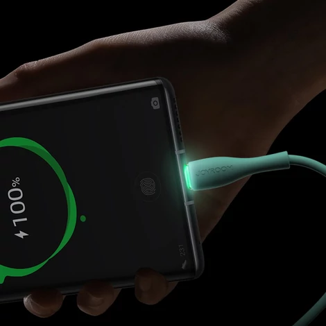 Joyroom USB - USB Type C kábel, 3 A, 1 m, fekete (S-1030M8)