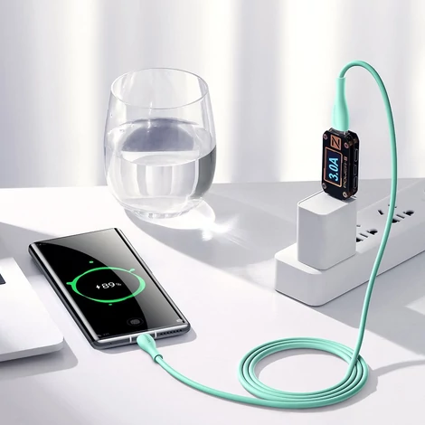 Joyroom USB - USB Type C kábel, 3 A, 1 m, fehér (S-1030M8-white)