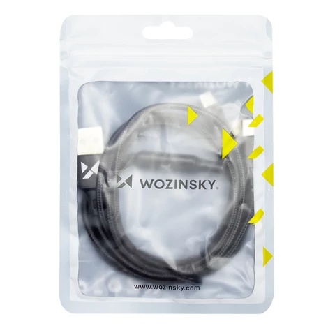 Wozinsky kábel 3in1 USB - USB Typ C/ micro USB/ Lightning, 2,8A, 1,25m, fekete (WOZ-3in1-BK)