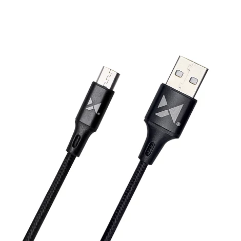 Wozinsky kábel USB - microUSB, 2,4A, 2m, fekete (WUC-M2B)