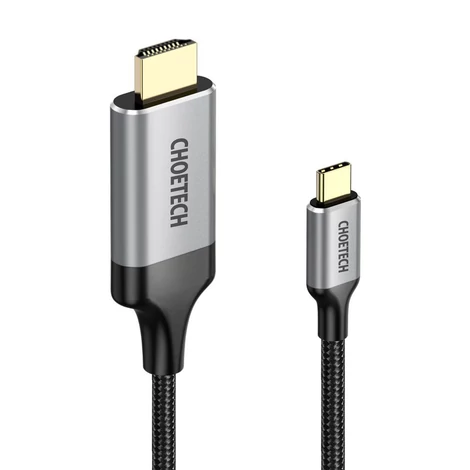 Choetech egyirányú kábeladapter USB Type C - HDMI 4K 60Hz, 1.8m, fekete (CH0021-BK)