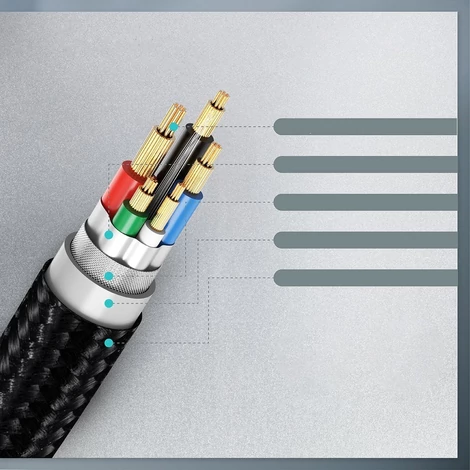 Choetech USB Type C - USB Type C kábel, Power Delivery, 60W, 2m, fekete (XCC-1004-BK)