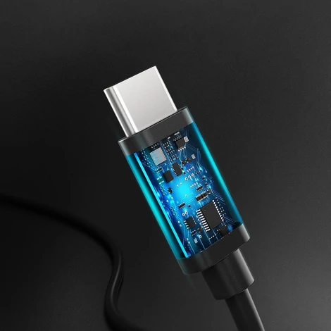 Choetech USB Type C - USB Type C kábel, 3A, 3m, fekete (CC0004-V2)