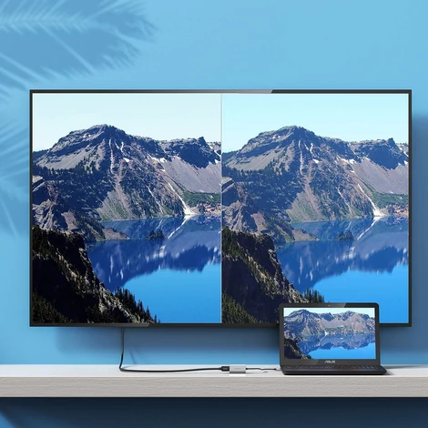Choetech egyirányú kábeladapter USB Type C - HDMI 8K@60Hz, szürke (HUB-H16)