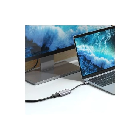 Choetech egyirányú kábeladapter USB Type C - HDMI 8K@60Hz, szürke (HUB-H16)