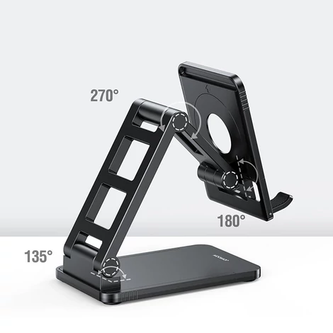 Joyroom összecsukható telefontartó állvány, fekete (JR-ZS282-black)