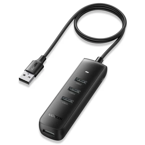 UGREEN CM416 4 az 1-ben USB - 4x USB adapter (fekete)