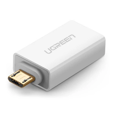UGREEN US195 USB - micro USB adapter, OTG (fehér)