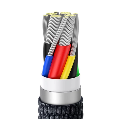 Baseus Crystal Shine USB-C - USB-C kábel, 100 W, 1,2 m (fekete)