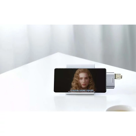 UGREEN CM412 adapter, USB-C - 2x USB 3.0 (szürke)