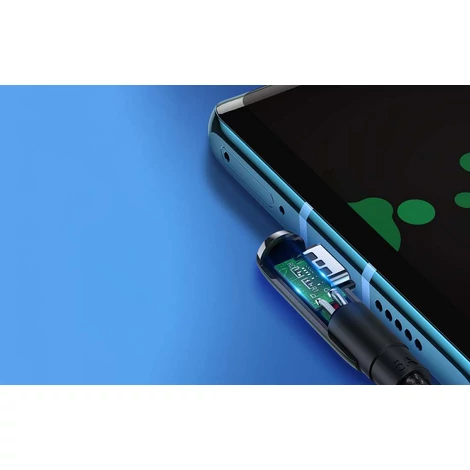 USB - USB-C kábel UGREEN US317 szögletes, 1 m (fekete)