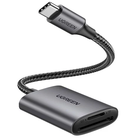 USB-C kártyaolvasó, UGREEN CM401 (szürke)