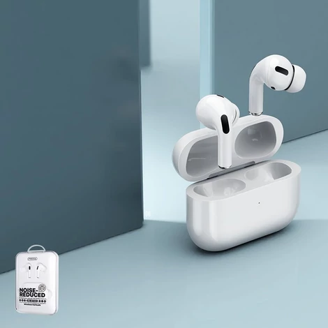 Proda vezeték nélküli Bluetooth fülhallgató, TWS, zajszűrős, ANC, fehér (PD-BT101-white)