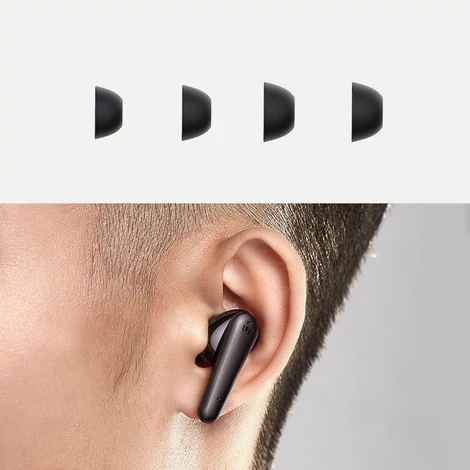 Ugreen HiTune T1 fülbe helyezhető vezeték nélküli Bluetooth TWS fülhallgató, fekete (80651-WS111)