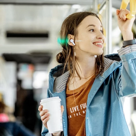 Tronsmart Apollo Air + TWS ANC Bluetooth 5.2 vezeték nélküli fülhallgató, vízálló, fehér (372453)