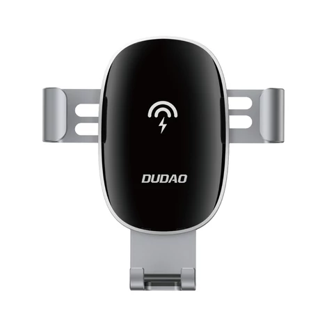 Dudao 15 W vezeték nélküli Qi töltő, szellőzőnyílásra rögzíthető gravitációs autós tartó, fekete (F3PRO-Black)