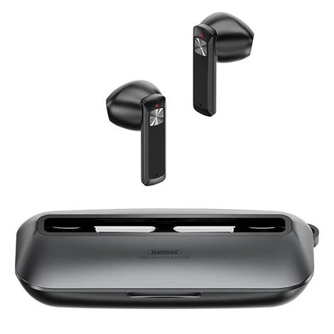 Remax vezeték nélküli fülhallgató TWS bluetooth 5.0, 300mAh, szürke (TWS-28-grey)