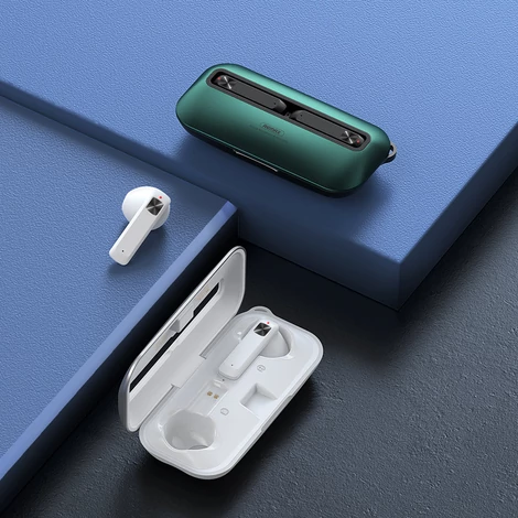 Remax vezeték nélküli fülhallgató TWS bluetooth 5.0, 300mAh, szürke (TWS-28-grey)