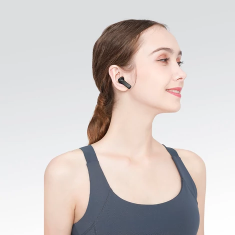 Remax vezeték nélküli fülhallgató TWS bluetooth 5.0, 300mAh, szürke (TWS-28-grey)