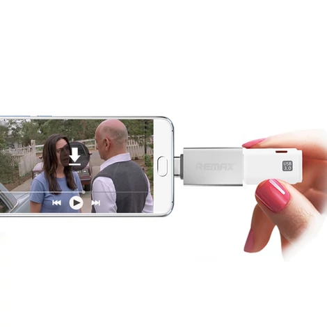 Remax OTG adapter USB 3.0 - USB Type C, ezüst (RA-OTG1-silver)