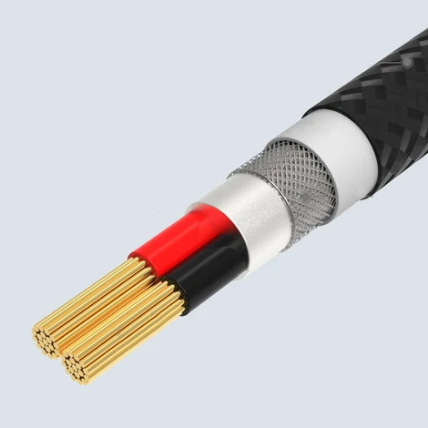 Remax Gition 3 az 1-ben nylon fonott USB - micro USB / Lightning / USB-C kábel, 2.8A, 1,15M, fekete