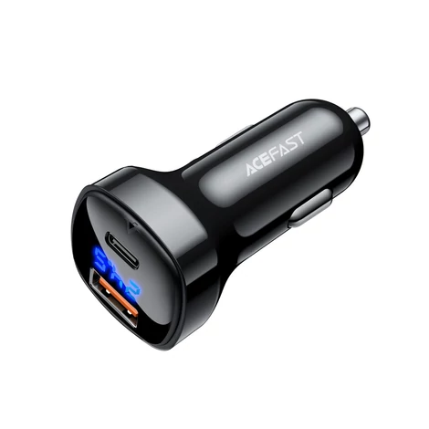 Acefast autós töltő 66W USB Type C / USB, PPS, Power Delivery, Quick Charge 4.0, AFC, FCP, fekete (B4-black)