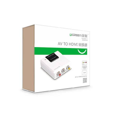 Ugreen átalakító analóg-digitális audio-video jelhez RCA - HDMI, fehér (40225)