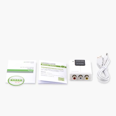 Ugreen átalakító analóg-digitális audio-video jelhez RCA - HDMI, fehér (40225)