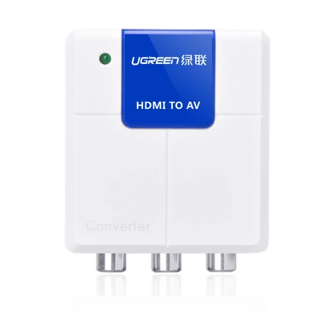 Ugreen adapter konverter HDMI - AV (RCA), fehér (40223)