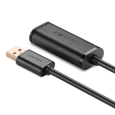 UGREEN US121 USB 2.0 hosszabbító kábel, aktív, 25 m (fekete)
