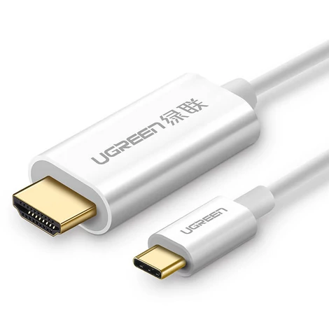 UGREEN MM121 USB-C - HDMI kábel 4K, 1.5m (fehér)