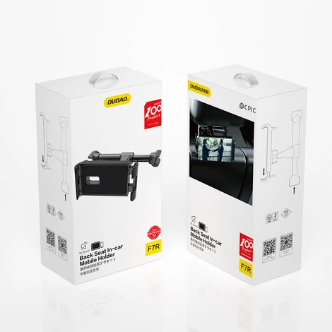 Dudao autós telefon -és táblagéptartó fejtámlához, fekete (F7R-black)