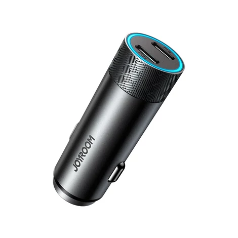 Joyroom autós töltő 2 x USB 50W, PD, QC, PPS, szürke (JR-CL13)