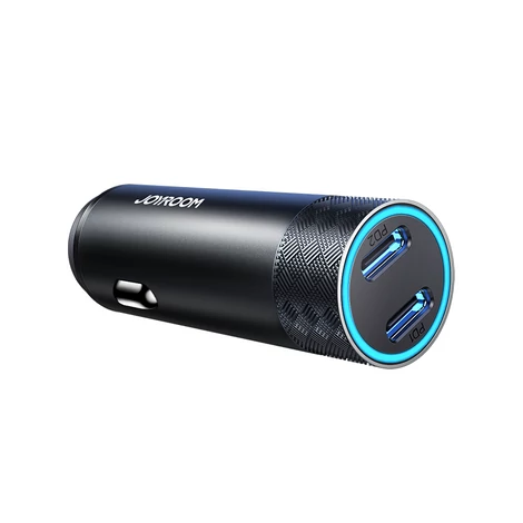 Joyroom autós töltő 2 x USB 50W, PD, QC, PPS, szürke (JR-CL13)