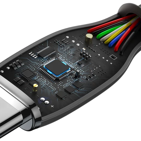 Baseus USB Type C - USB Type C 100W kábel, 1,2 m hosszú, Jelly Liquid Silica Gel - fekete (CAGD030001)