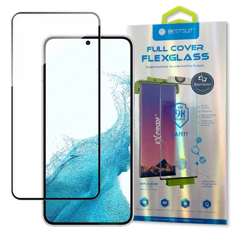 Bestsuit 3D Edge Nano Flexi Üvegfólia Fekete kerettel Samsung Galaxy S22