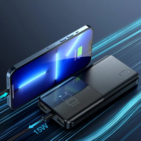 Joyroom power bank 15W 10000mAh PD QC3.0 AFC fekete (JR-T013)