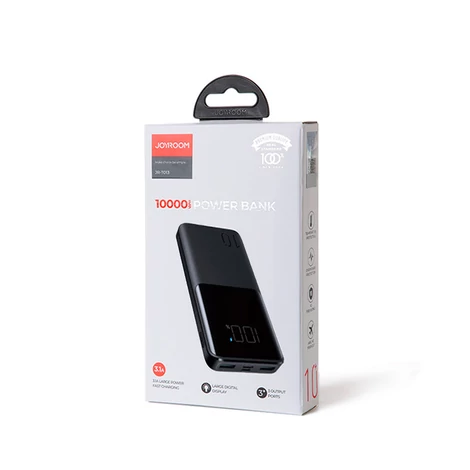 Joyroom power bank 15W 10000mAh PD QC3.0 AFC fekete (JR-T013)