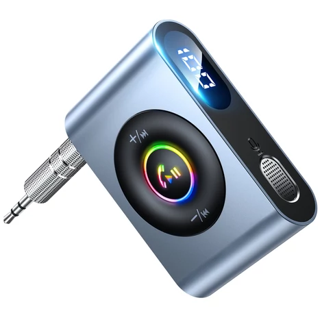Joyroom autós Bluetooth 5.3 adó és kihangosító készlet AUX 3,5 mm-es mini jack porthoz (JR-CB1)