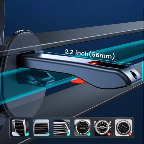 Joyroom automatikus elektromos autó szellőzőrács 15W Qi vezeték nélküli töltővel (JR-ZS219)
