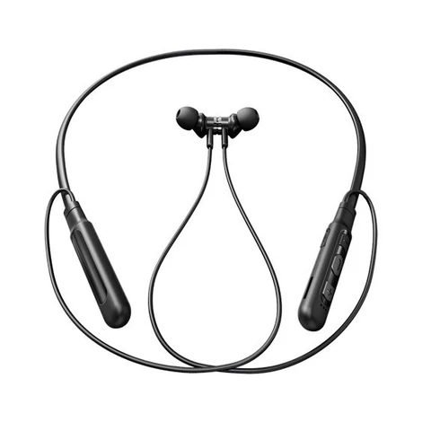 Proda Kamen fülbe helyezhető, vezeték nélküli Bluetooth fülhallgató nyakpánttal, fekete (PD-BN200 black)