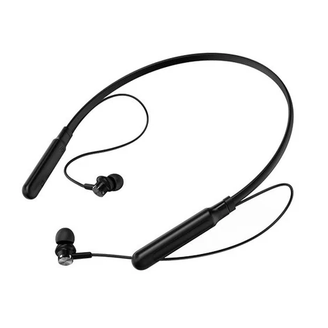 Proda Kamen fülbe helyezhető, vezeték nélküli Bluetooth fülhallgató nyakpánttal, fekete (PD-BN200 black)
