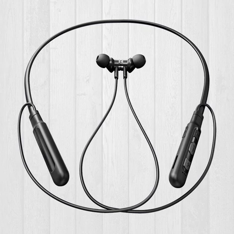 Proda Kamen fülbe helyezhető, vezeték nélküli Bluetooth fülhallgató nyakpánttal, fekete (PD-BN200 black)