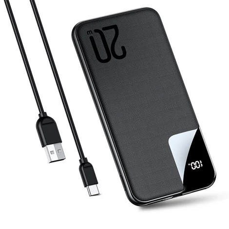 Joyroom Starchi power bank 10000mAh, 20W, Power Delivery, Quick Charge, 2x USB / 1x USB Type C, fekete (JR-QP190)
