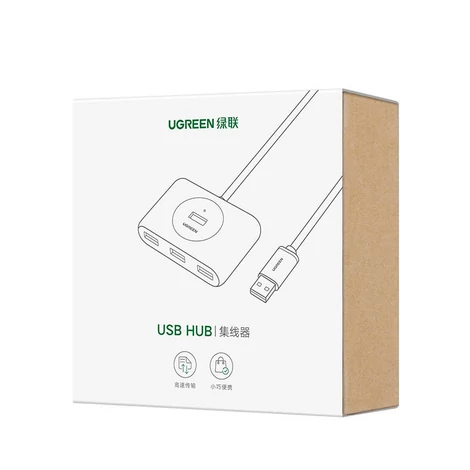 Ugreen multifunkcionális USB HUB Type c - 4 x USB 3.0, 1m, fehér (CR113)